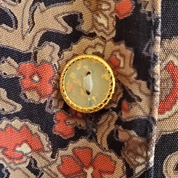 Vintage Collared  TAK paisley pattern, patch work like shirt XL - Picture 4 of 8